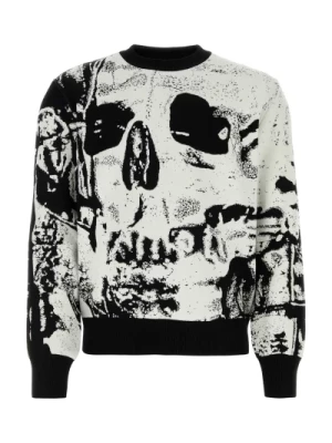 Sweter z haftem Alexander McQueen