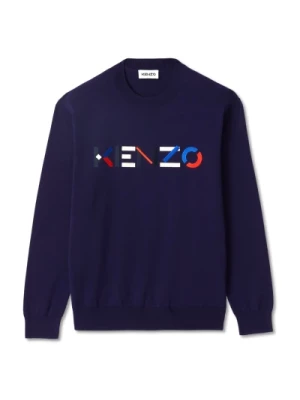 Sweter z haftowanym logo Kenzo