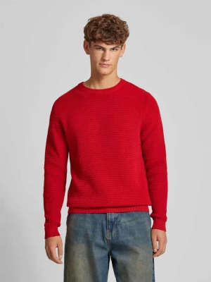 Sweter z imitacji dzianiny REVIEW