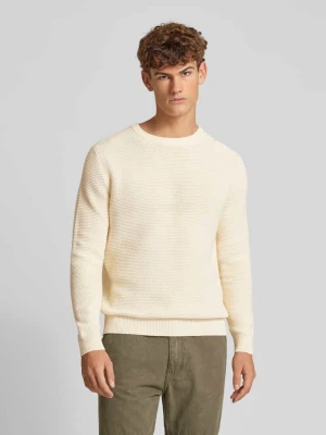 Sweter z imitacji dzianiny REVIEW