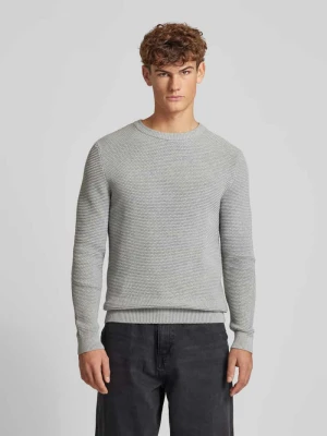 Sweter z imitacji dzianiny REVIEW