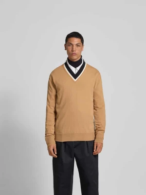Sweter z imitacji dzianiny z żywej wełny Marni Beżowy
