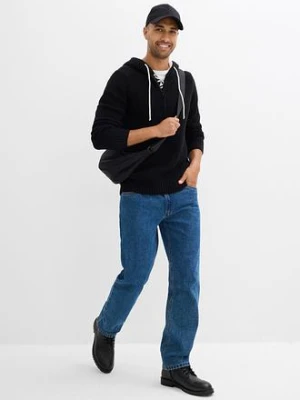 Sweter z kapturem bonprix