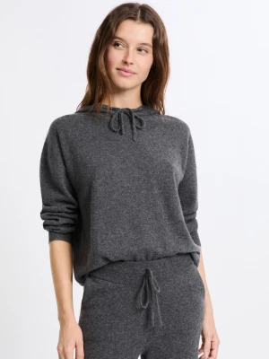 Sweter z kapturem z kaszmiru Etam