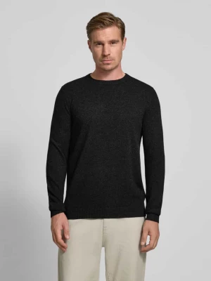 Sweter z kaszmiru o kroju regular fit z okrągłym dekoltem Christian Berg Men