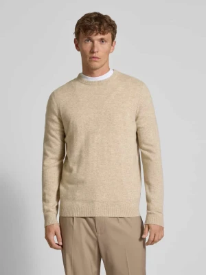 Sweter z kaszmiru o kroju regular fit z okrągłym dekoltem Christian Berg Men