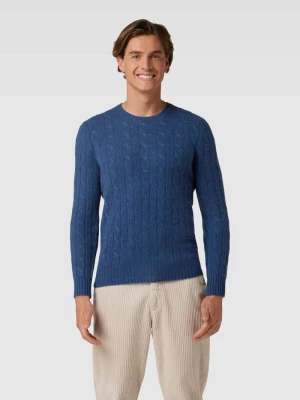 Sweter z kaszmiru ze ściegiem warkoczowym Polo Ralph Lauren