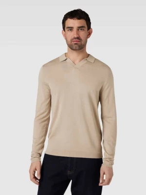 Sweter z kołnierzykiem polo w jednolitym kolorze Selected Homme