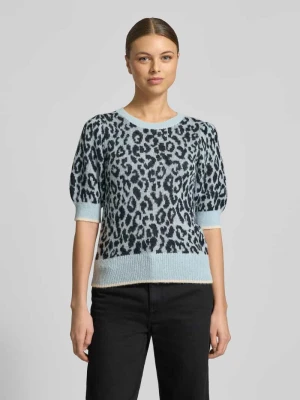 Sweter z krótkim rękawem o kroju regular fit z dodatkiem wełny z alpaki model ‘Kaston’ Joop!