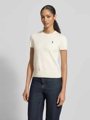 Sweter z krótkim rękawem o kroju regular fit z mieszanki bawełny Polo Ralph Lauren