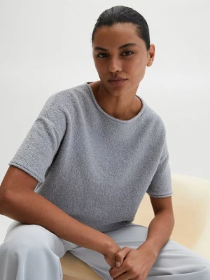 Sweter z krótkim rękawem oversize Marc O'Polo