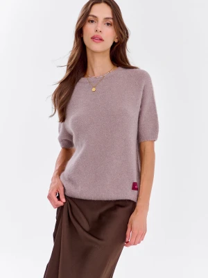 Sweter z krótkim rękawem Soft Cappuccino ONE SIZE