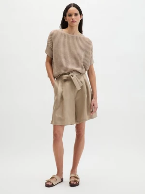 Sweter z krótkim rękawem w stylu boxy Marc O'Polo