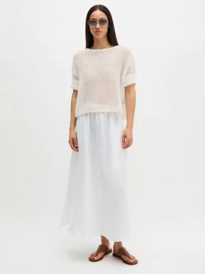 Sweter z krótkim rękawem w stylu boxy Marc O'Polo