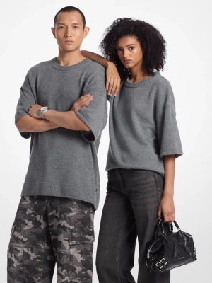 Sweter z krótkim rękawem z mieszanki wełny i kaszmiru Michael Kors