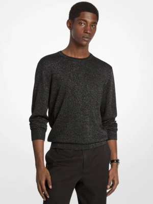 Sweter z metalicznej wełny Michael Kors SREBRNY (Srebrny)