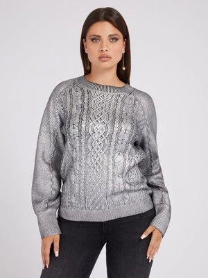 Sweter Z Metlicznym Wyglądem Guess