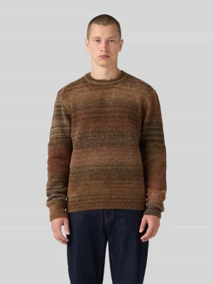 Sweter z miękką fakturą bouclé z czystej bawełny Levi's Średniobrązowy