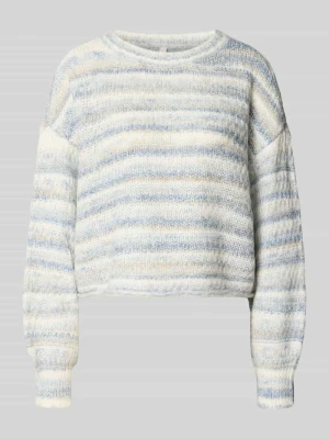 Sweter z miękką, puszystą dzianiną Only Jasnoniebieski