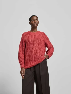 Sweter z Mieszanka wełny w Imitacja dzianiny Joseph Jasnoczerwony