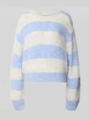 Sweter z mieszanki alpaki, krój regular fit, model 'NIBY' American Vintage Jasnoniebieski