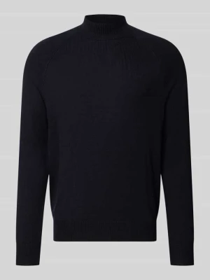 Sweter z mieszanki bawełny w kroju regular fit model 'Tito-M' Strellson Granatowy