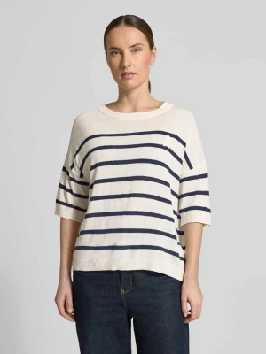 Sweter z mieszanki lnu o kroju relaxed fit model 'STRIPE' ARMEDANGELS