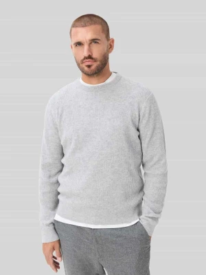 sweter z mieszanki wełny i kaszmiru o kroju regular fit model 'Rick' BRAX Srebrny