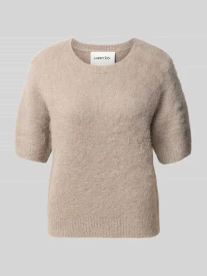 Sweter z mieszanki wełny z alpaki z okrągłym dekoltem model 'Tirina' Someday