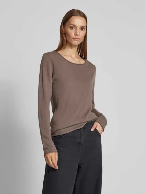 Sweter z mieszanki wełny z detalem z logo FYNCH-HATTON