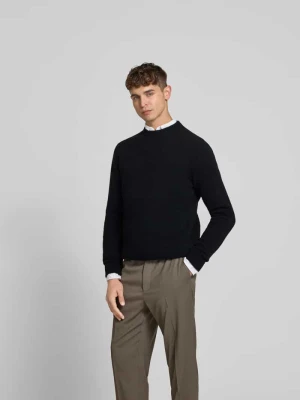 Sweter z mieszanki wełny z dodatkiem wełny z jaka Filippa K Czarny