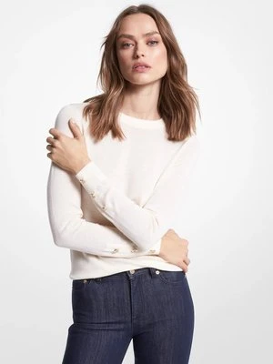 Sweter z mieszanki wełny z merynosów MICHAEL Michael Kors