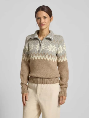 Sweter z mieszanki wełny z norweskim wzorem model ‘Myking’ Dale of Norway