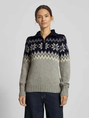 Sweter z mieszanki wełny z norweskim wzorem model ‘Myking’ Dale of Norway