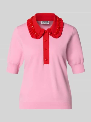 Sweter z mieszanki wiskozy o kroju regular fit, model 'JEWELRY' Essentiel Antwerp