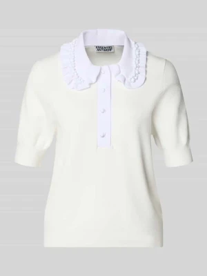 Sweter z mieszanki wiskozy o kroju regular fit, model 'JEWELRY' Essentiel Antwerp