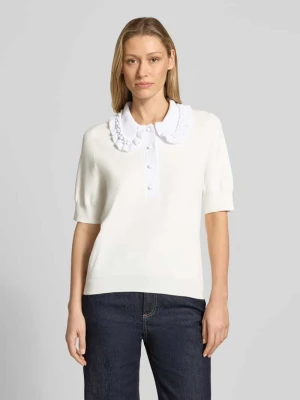 Sweter z mieszanki wiskozy o kroju regular fit, model 'JEWELRY' Essentiel Antwerp