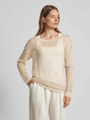 Sweter z mieszanki wiskozy o półprzezroczystym designie LIU JO SPORT