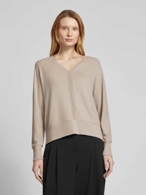 Sweter z mieszanki wiskozy z dekoltem w serek Street One