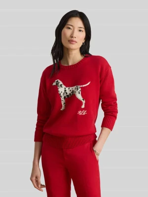 Sweter z motywem dalmatyńczyk Lauren Ralph Lauren Czerwony