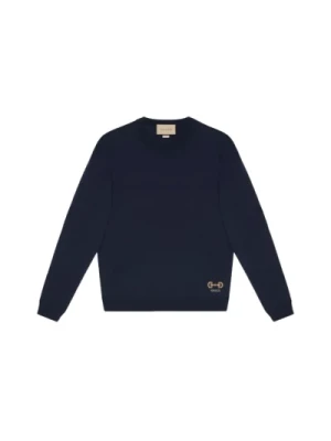 Sweter z motywem Horsebit intarsia-L Gucci