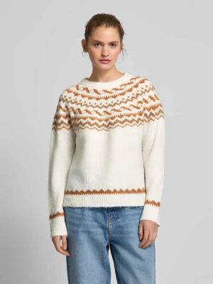 Sweter z norweskim wzorem model ‘ISLE’ Only