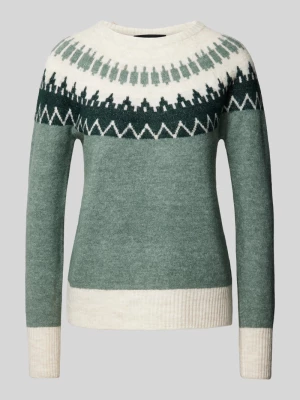 Sweter z norweskim wzorem model ‘SIMONE’ Vero Moda