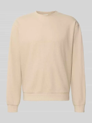 Sweter z okrągłym dekoltem model 'KARIO' Drykorn Beżowy