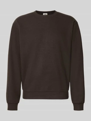 Sweter z okrągłym dekoltem model 'KARIO' Drykorn Ciemnobrązowy