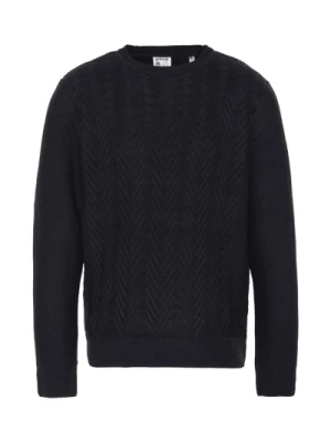 Sweter z okrągłym dekoltem - Tons: Czarny Schott NYC