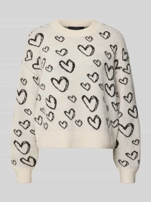 Sweter z okrągłym dekoltem Vero Moda Écru