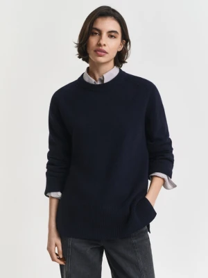 Sweter z okrągłym dekoltem z miękkiej mieszanki wełny i kaszmiru GANT