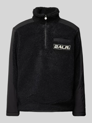 Sweter z polaru o kroju regular fit z wyhaftowanym logo model ‘The Club’ Balr.