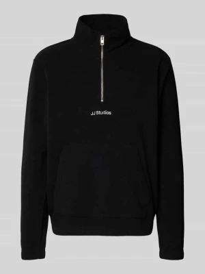 Sweter z polaru z kieszenią kangurką model ‘SOHO HALFZIP FLEECE’ jack & jones